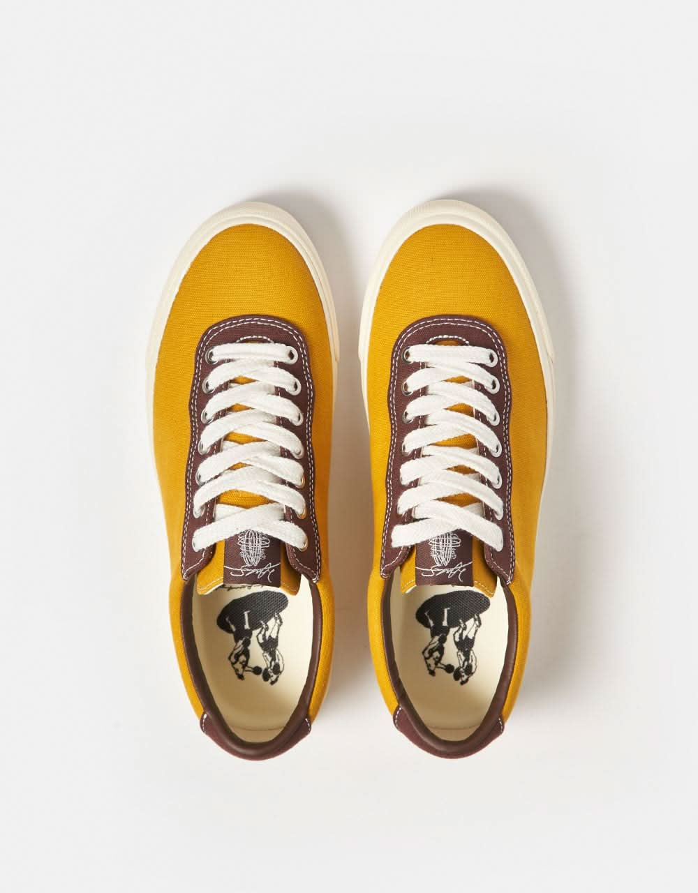 Last Resort AB x Julian Smith VM001 Lo Zapatos de skate de lona - Amarillo/Marrón