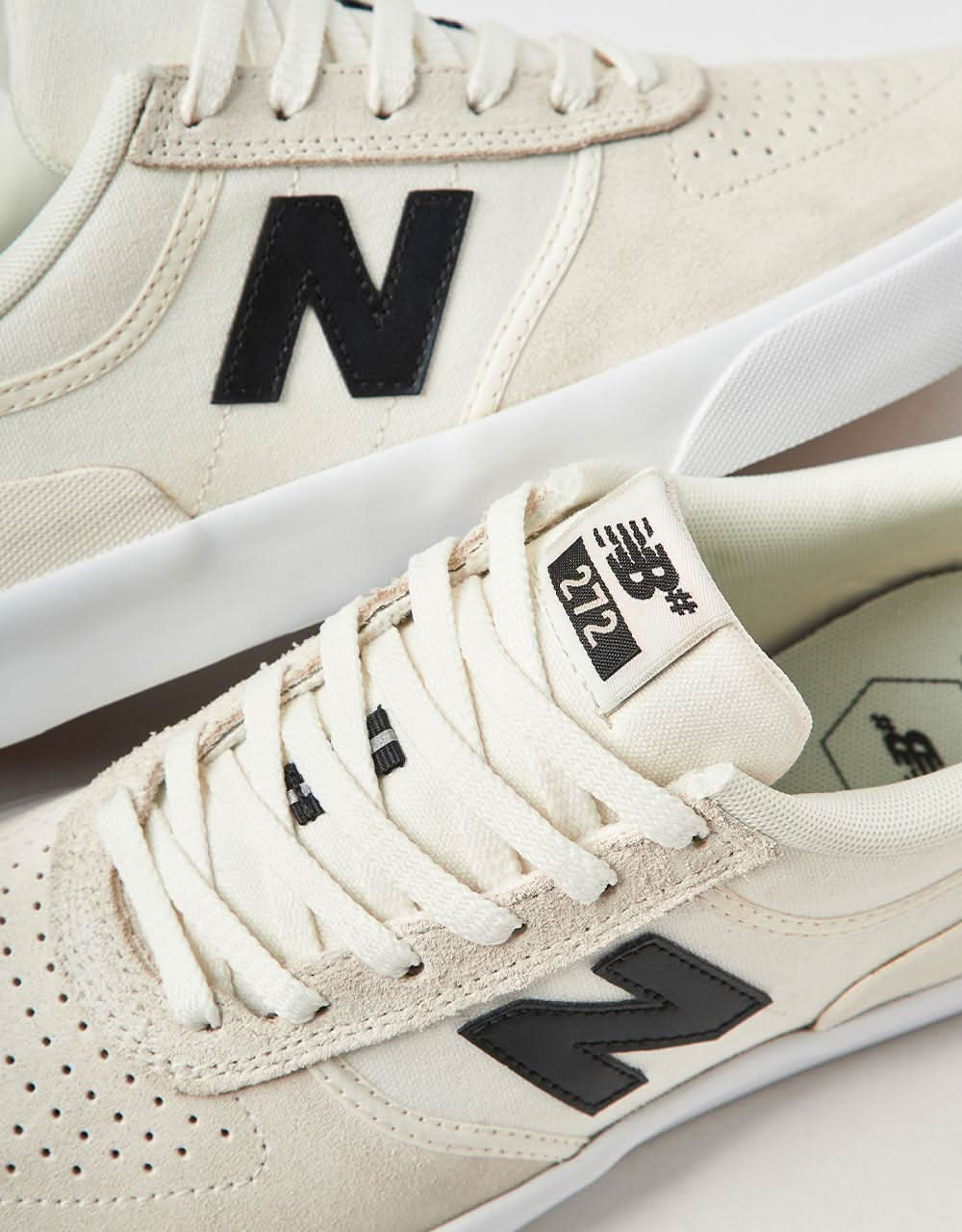 New Balance Numeric 272 Skate Shoes - Sea Salt/Black