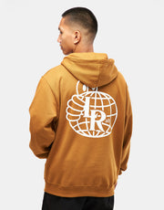 Sudadera con capucha Last Resort AB Atlas Monogram - Marrón dorado/Blanco