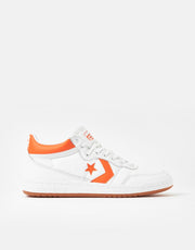 Converse Fastbreak Pro zapatos de skate de cuero y nailon - Blanco/Naranja/Blanco