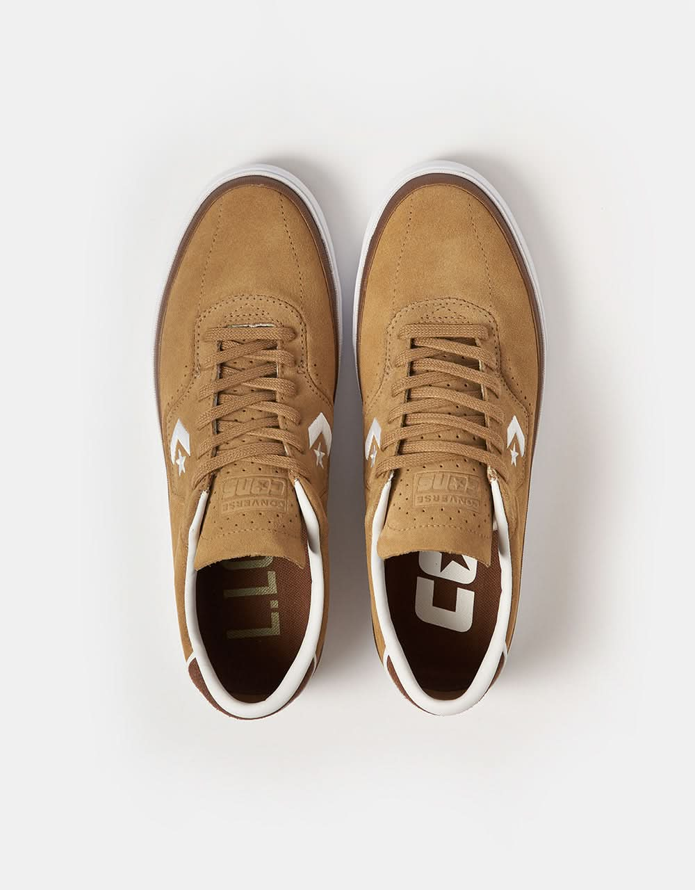 Converse Louie Lopez Pro Gamuza zapatos de skate - Toadstool Tan/Dark Whiskey