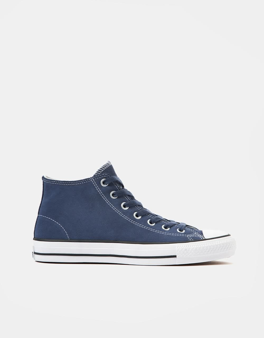 Chaussures de skate Converse Chuck Taylor All Star Pro en daim - Eaux foncées/Blanc/Noir