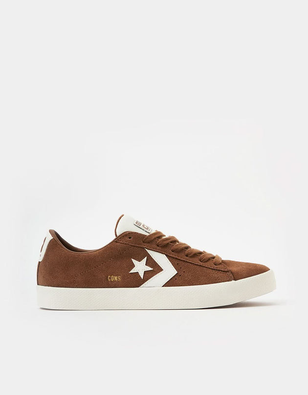 Converse PL Vulc Pro Skate Shoes - Dark Whiskey/Egret/Egret