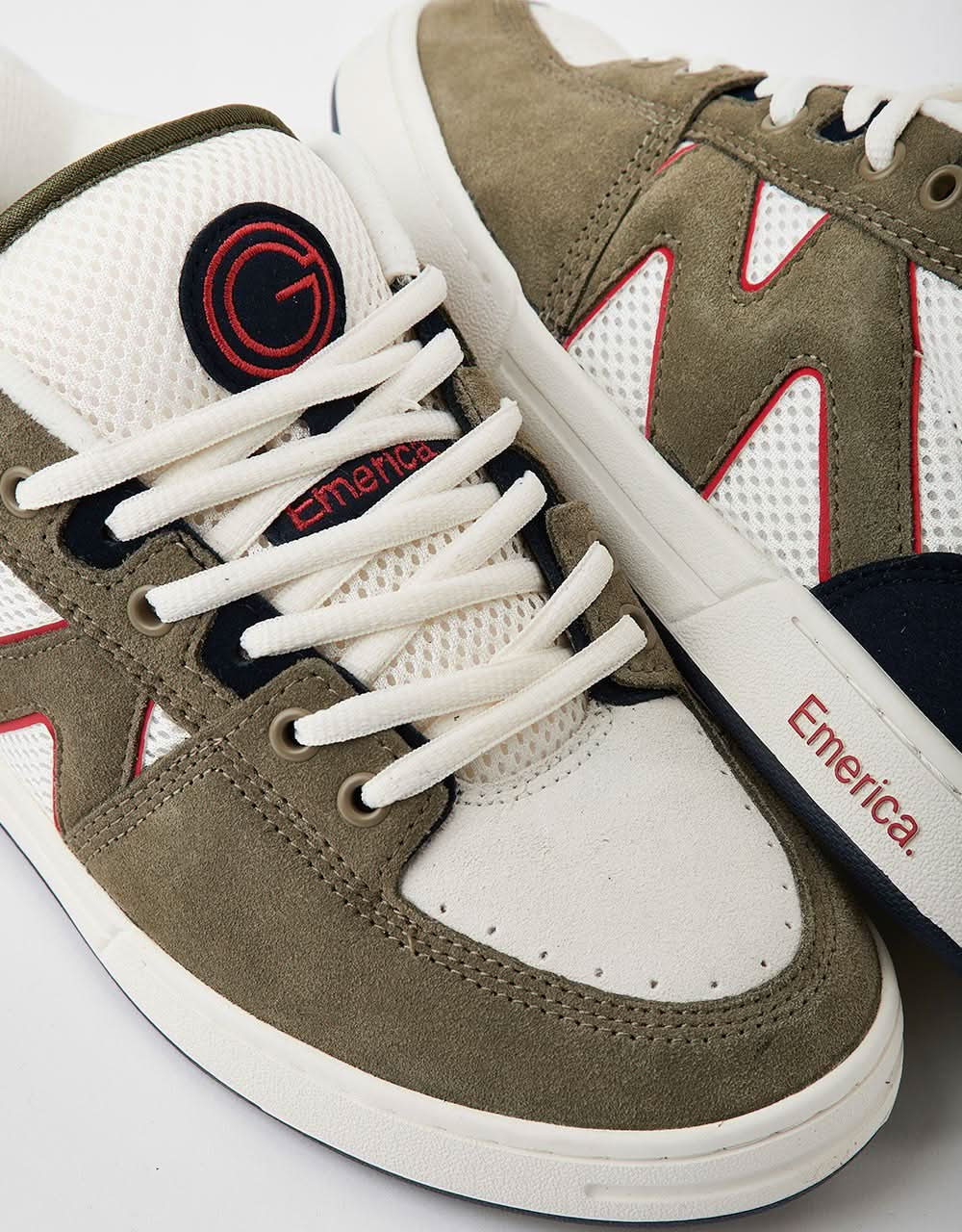 Emerica OG-1 Skate Shoes - Olive/Tan