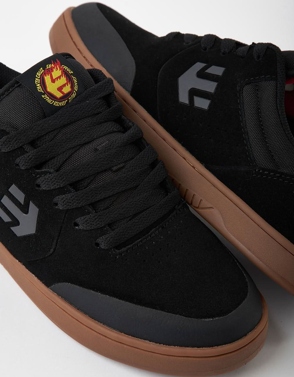 Etnies x Santa Cruz Marana 'Flame Pack' Skate Shoes - Black/Gum