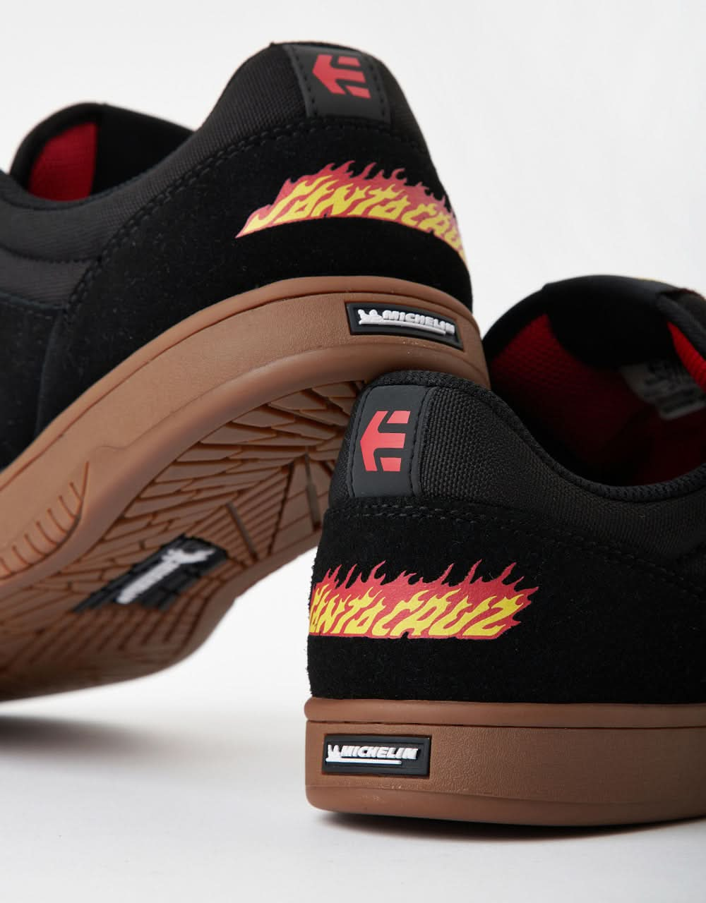 Etnies x Santa Cruz Marana 'Flame Pack' Skate Shoes - Black/Gum