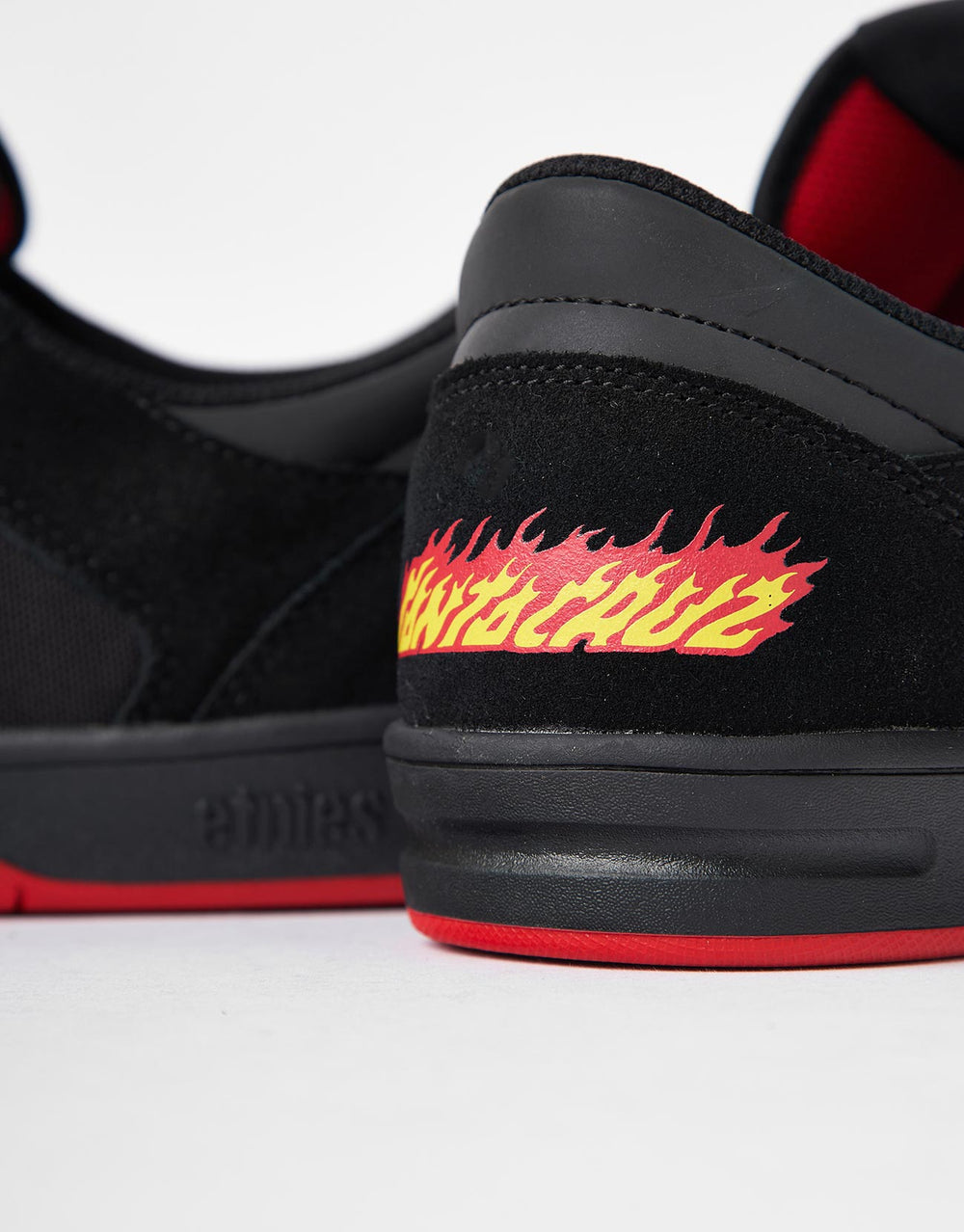 Etnies x Santa Cruz Windrow 'Flame Pack' Skate Shoes - Black/Red/Black