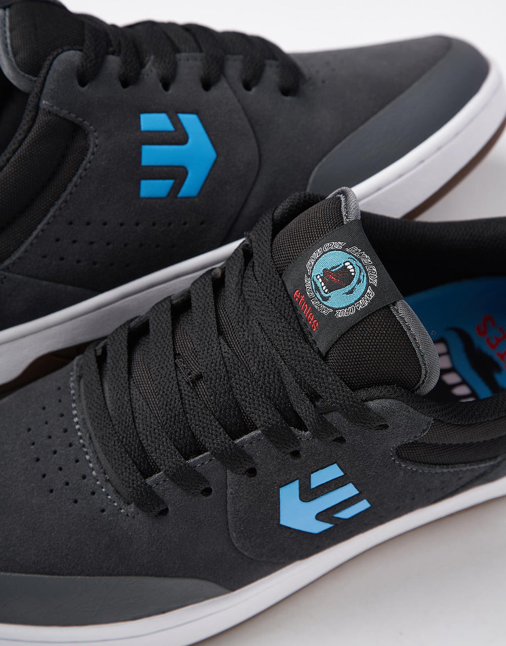 Etnies x Santa Cruz Marana 'Scream Pack' Skate Shoes - Dark Grey/Black