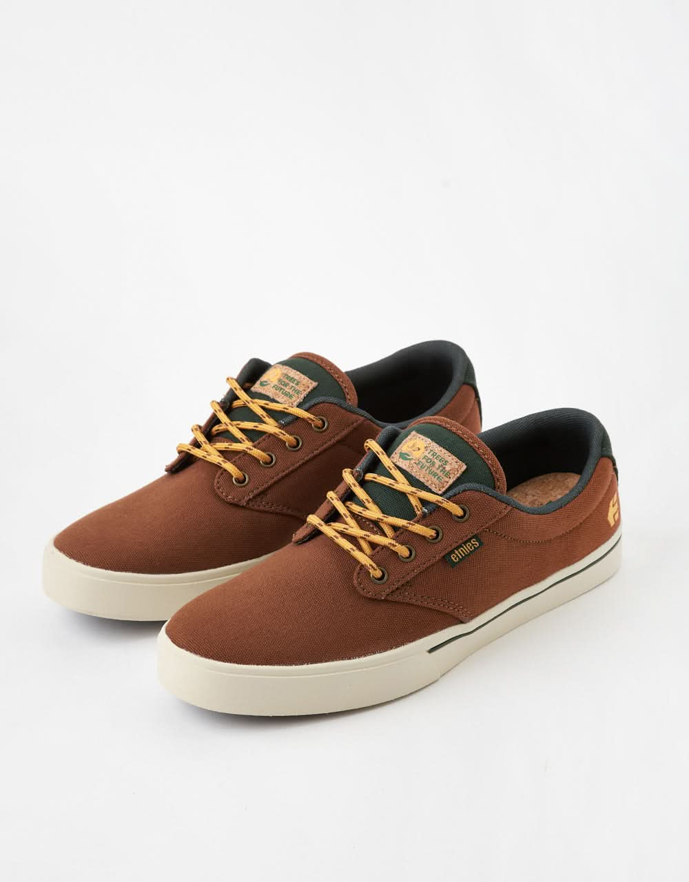 Etnies x TFTF Jameson 2 Eco Skate Shoes - Brown/Green