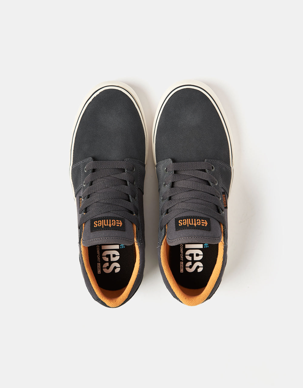 Etnies Barge LS Skate Shoes - Dark Grey/Black/Orange