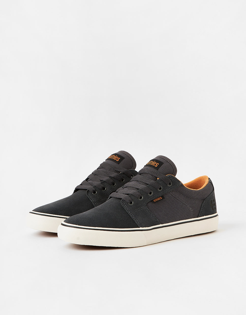 Etnies Barge LS Skate Shoes - Dark Grey/Black/Orange