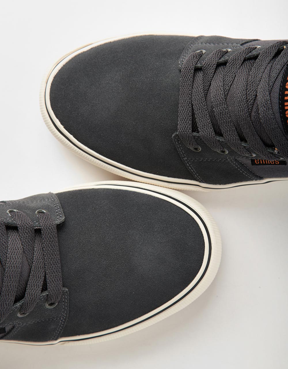 Etnies Barge LS Skate Shoes - Dark Grey/Black/Orange