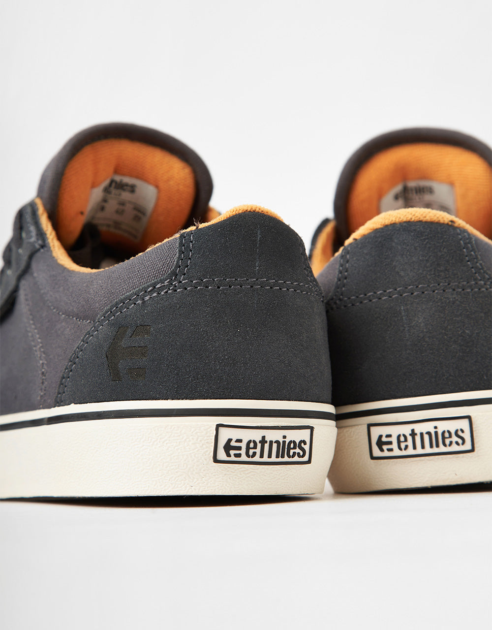 Etnies Barge LS Skate Shoes - Dark Grey/Black/Orange