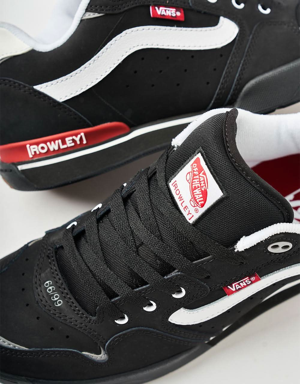 Vans Rowley XLT Skate Shoes - Black/White/Red