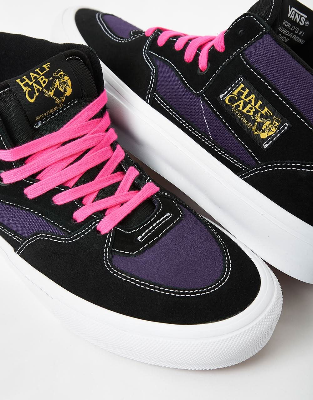 Vans Skate Half Cab Shoes - Black/Purple