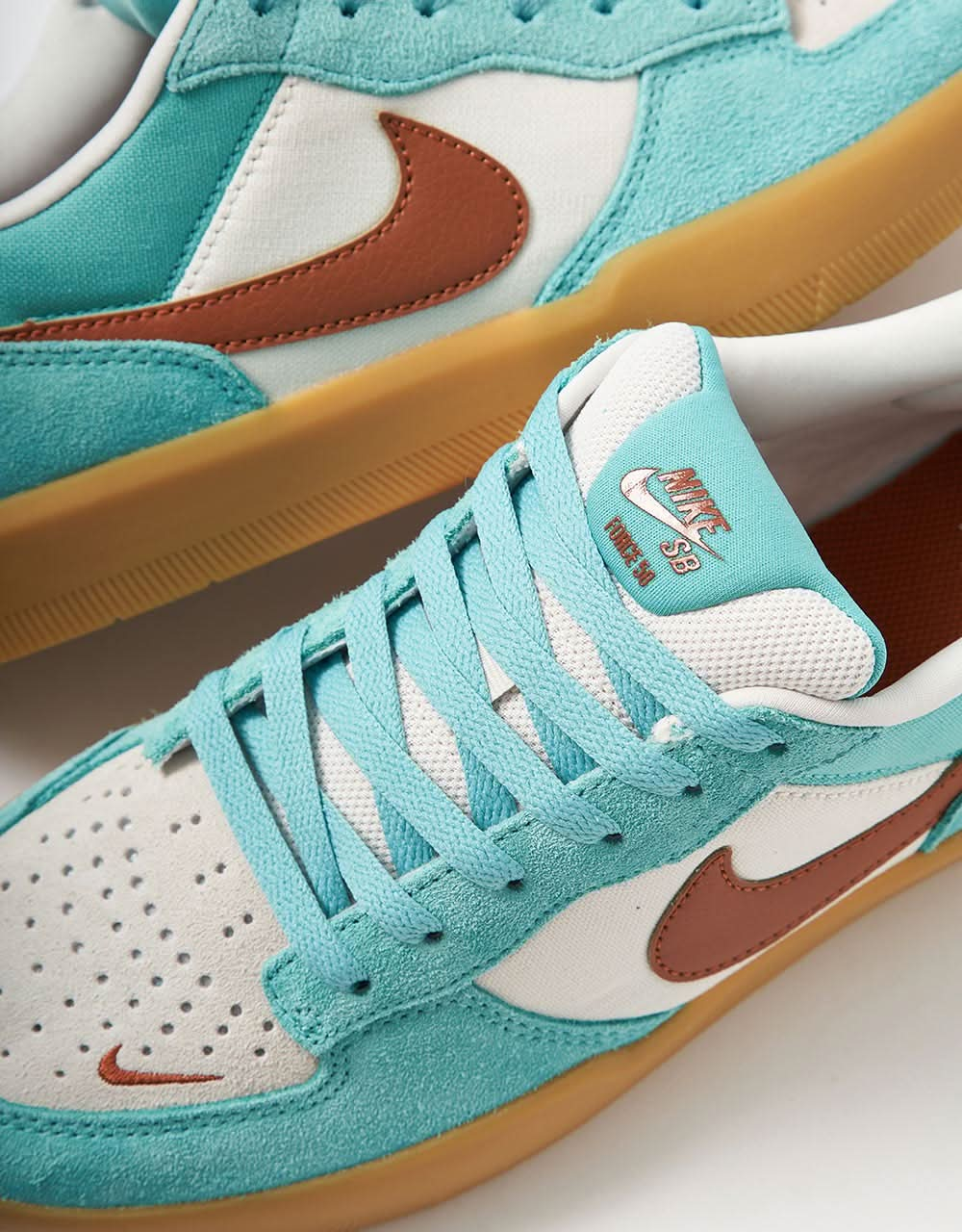 Nike SB Force 58 Chaussures de skate - Vert Frost/Dark Russet-Phantom