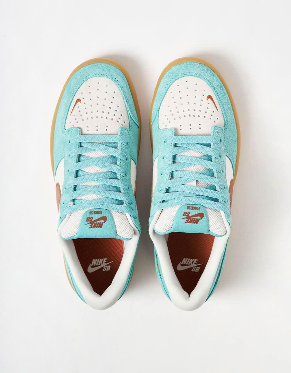 Nike SB Force 58 Chaussures de skate - Vert Frost/Dark Russet-Phantom