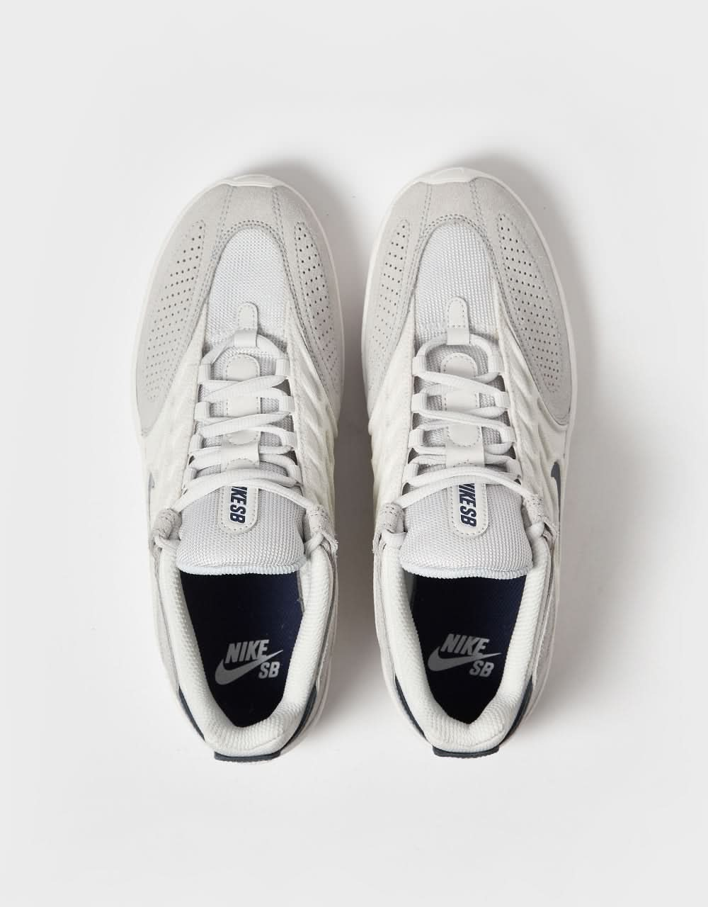 Nike SB Vertebrae Skate Shoes - Platinum Tint/Midnight Navy-Wolf Grey