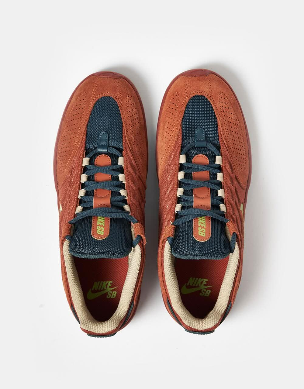 Nike SB Vertebrae TE Chaussures de skate - Russet foncé/Poire-Orange désert