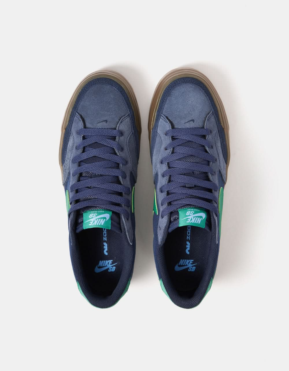 Nike SB Zoom Pogo Plus Skate Shoes - Midnight Navy/Malachite-Obsidian