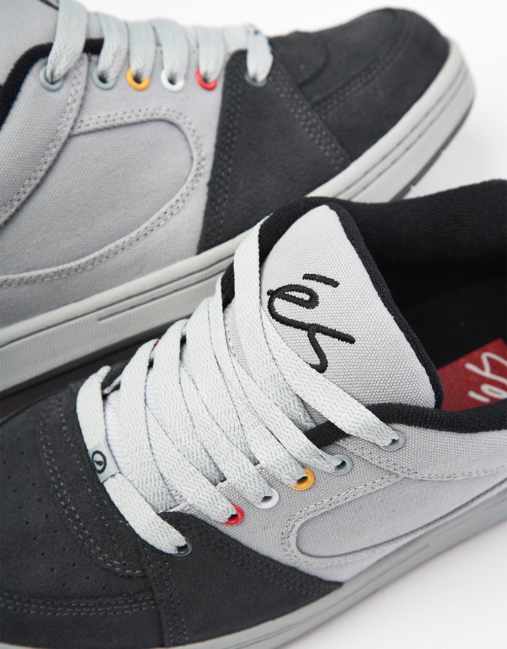 éS Accel OG Skate Shoes - Dark Grey/Light Grey