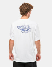 Camiseta Adidas Breakthru - Blanco/Azul Real