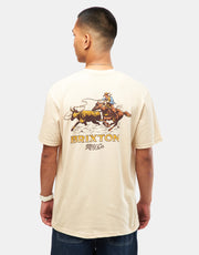 Camiseta Brixton Wrangling - Crema