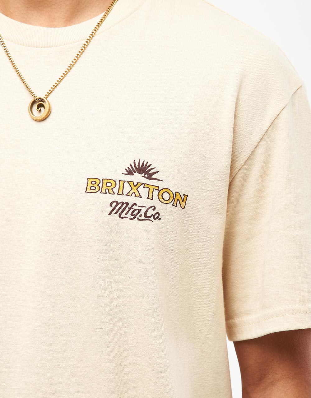 Camiseta Brixton Wrangling - Crema