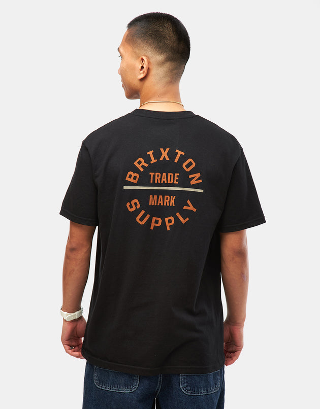 Camiseta Brixton Oath V - Negro/Óxido/Arena