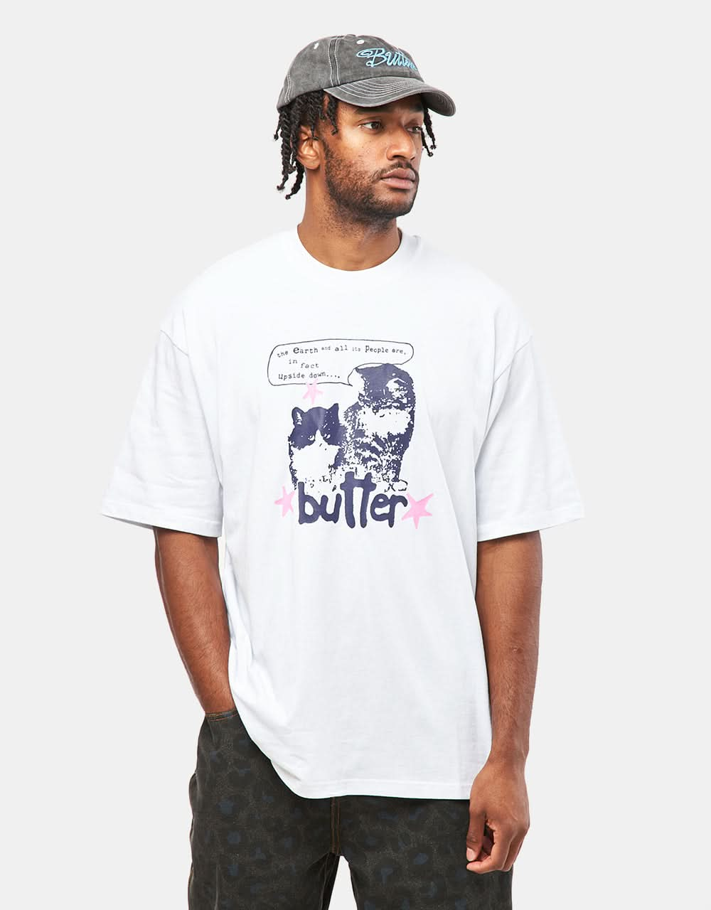 Butter Goods Upside Down T-Shirt - White