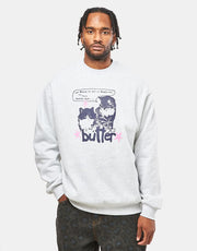 Butter Goods Upside Down Crewneck - Ash