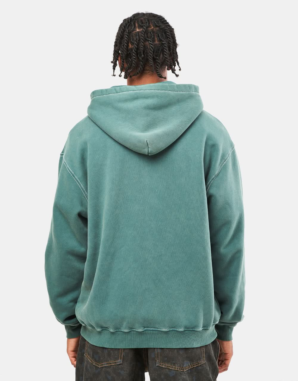 Butter Goods Breakdown Zip Hoodie - Washed Fern