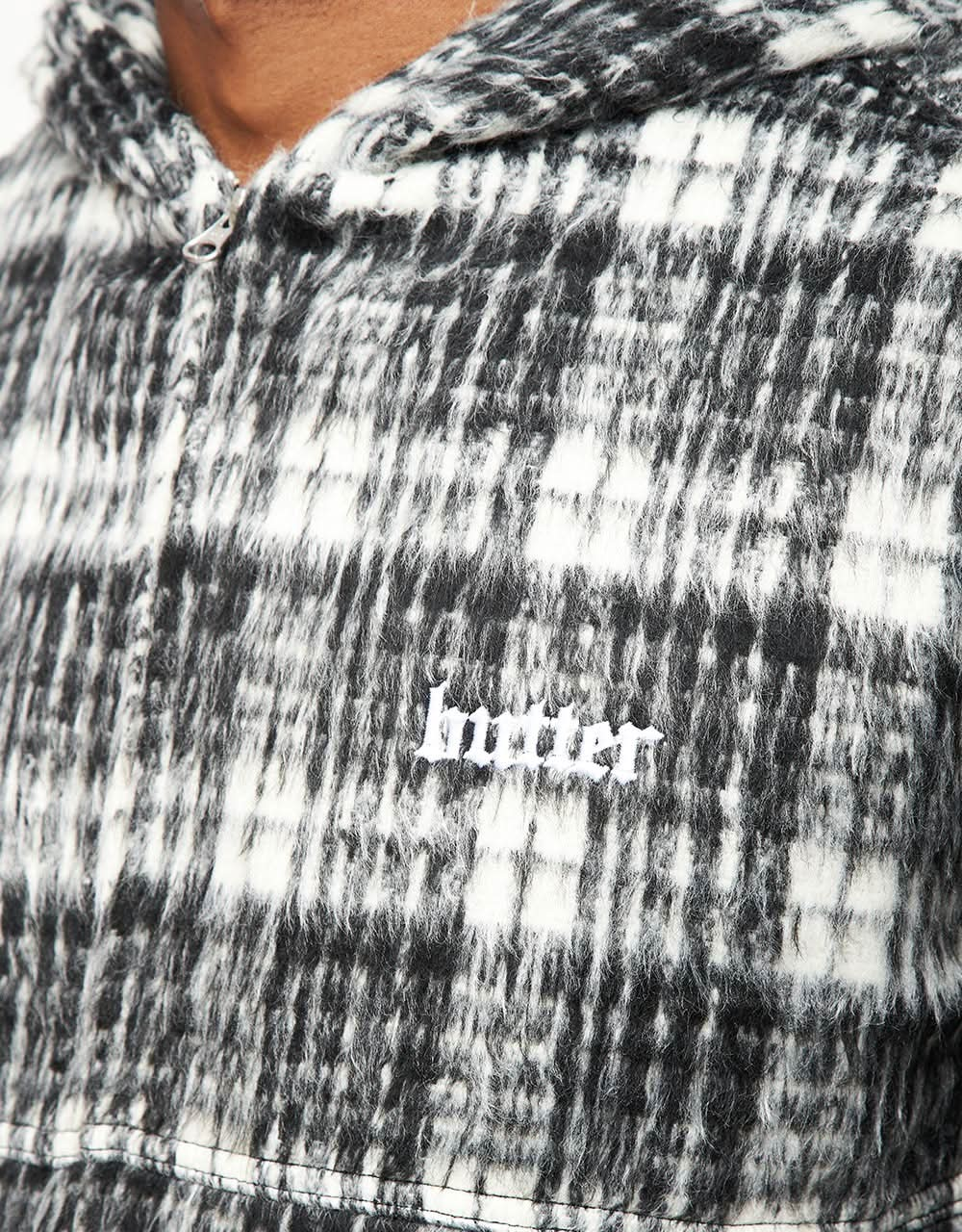 Butter Goods Heavy Plaid Work Jacket - Black/White