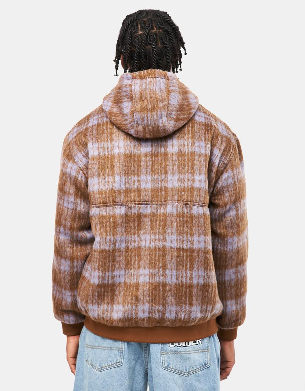 Butter Goods Heavy Plaid Work Jacket - Brick/Dusk