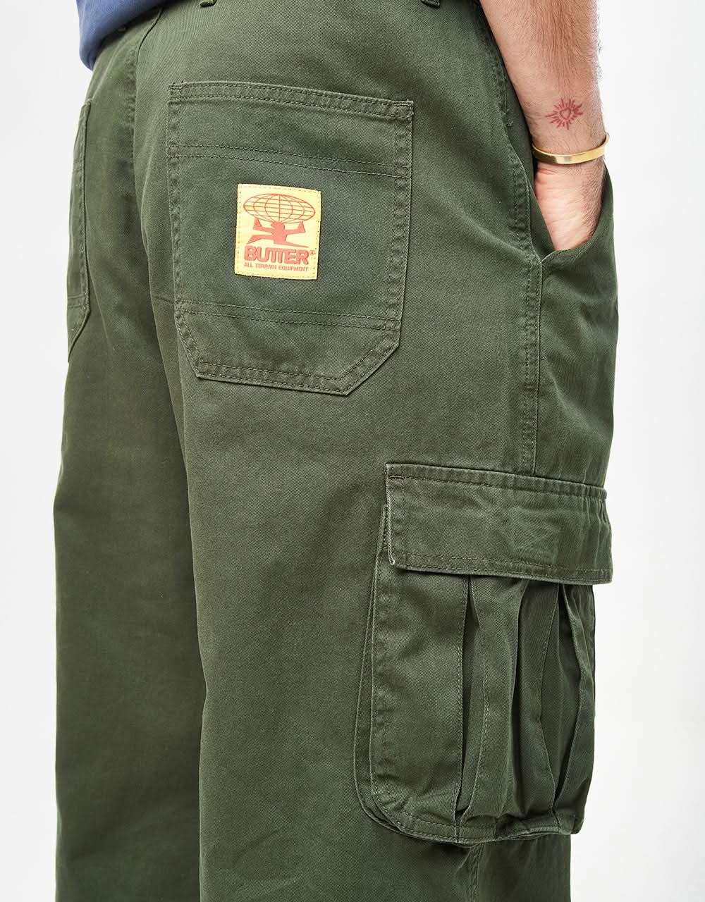 Butter Goods Field Cargo Pant - Forest Green