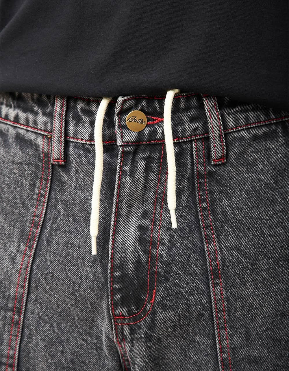 Jean en denim décontracté Butter Goods Breakdown - Acid Wash Black