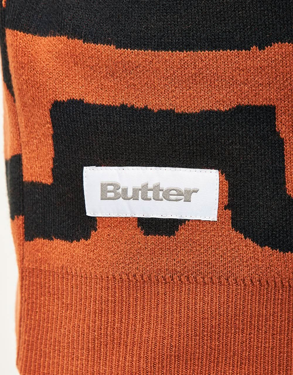 Butter Goods x Blue Note Afro Cuban Knitted Sweater - Rust