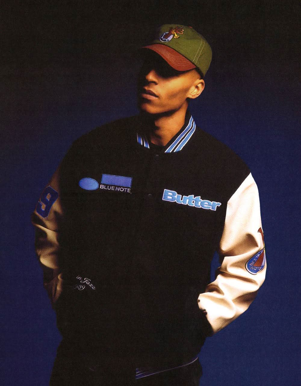 Butter Goods x Blue Note Blue Note Varsity Jacket - Navy/Cream