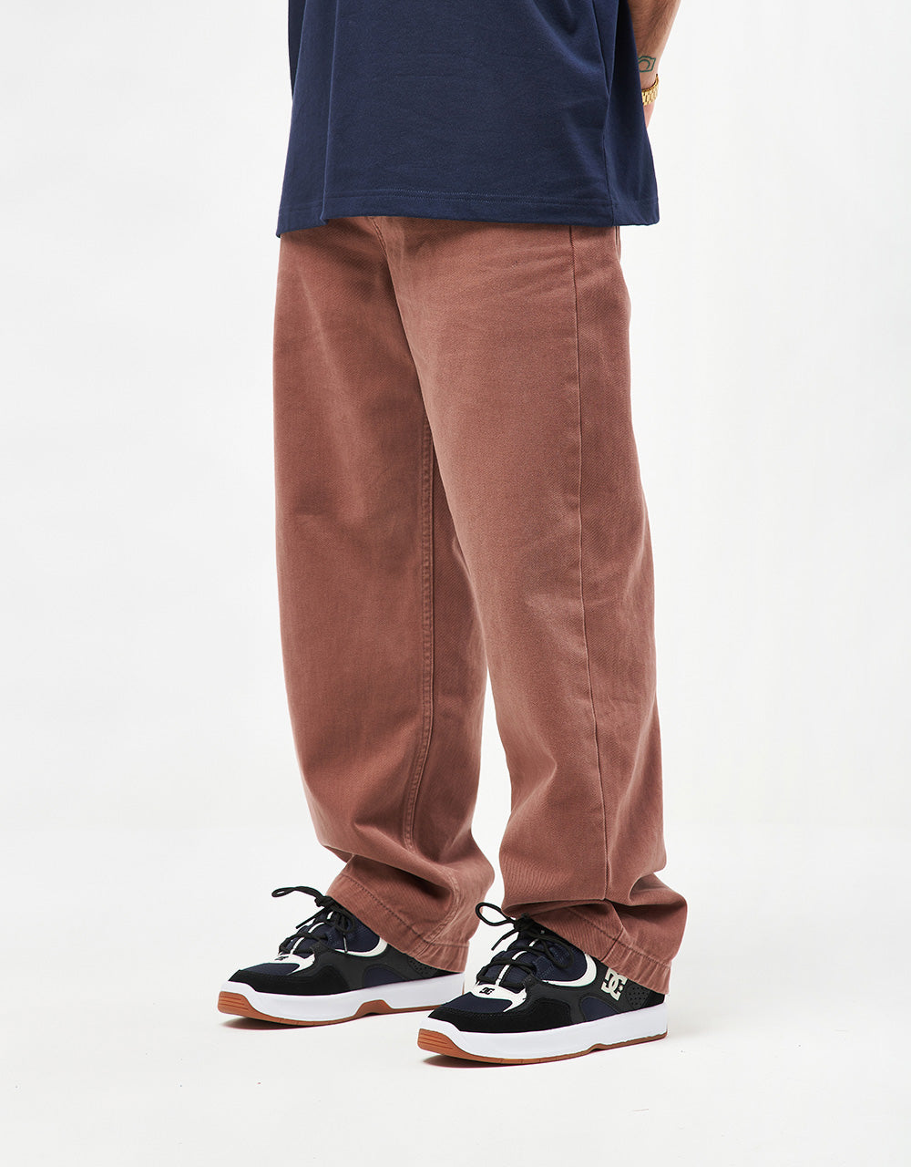 DC Worker Baggy Denim Pant - Plum Overdye