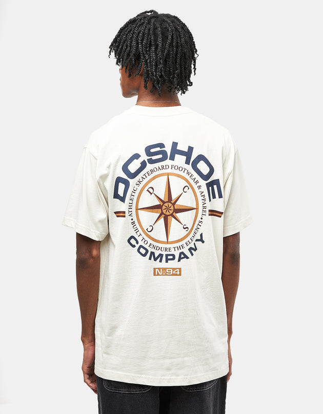 DC No 94 Worker Compass T-Shirt - Lily White