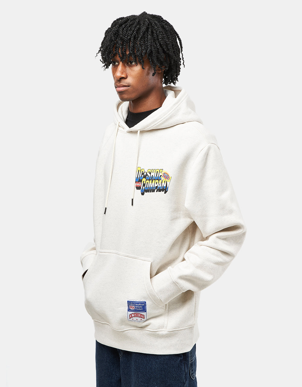 DC 94 Take Over Pullover Hoodie - Snow Heather