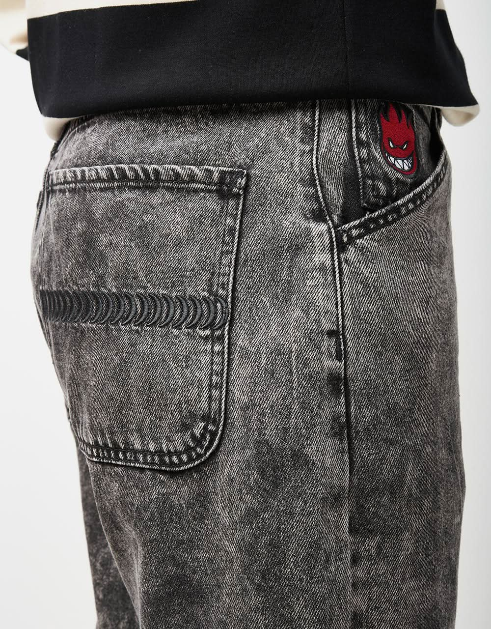 Pantalón vaquero Spitfire Bighead Fill - Lavado a la piedra negro