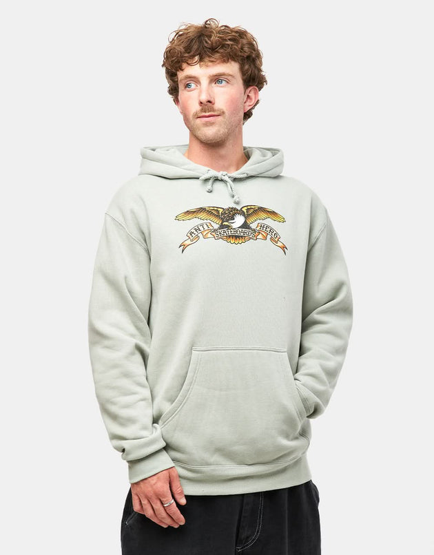 Felpa con cappuccio Pullover Anti Hero Eagle - Dusty Sage/Nero