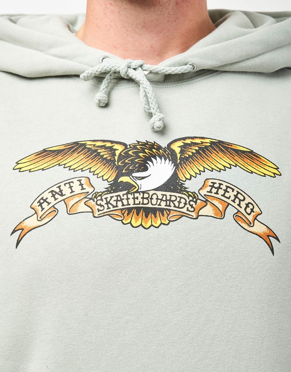 Felpa con cappuccio Pullover Anti Hero Eagle - Dusty Sage/Nero