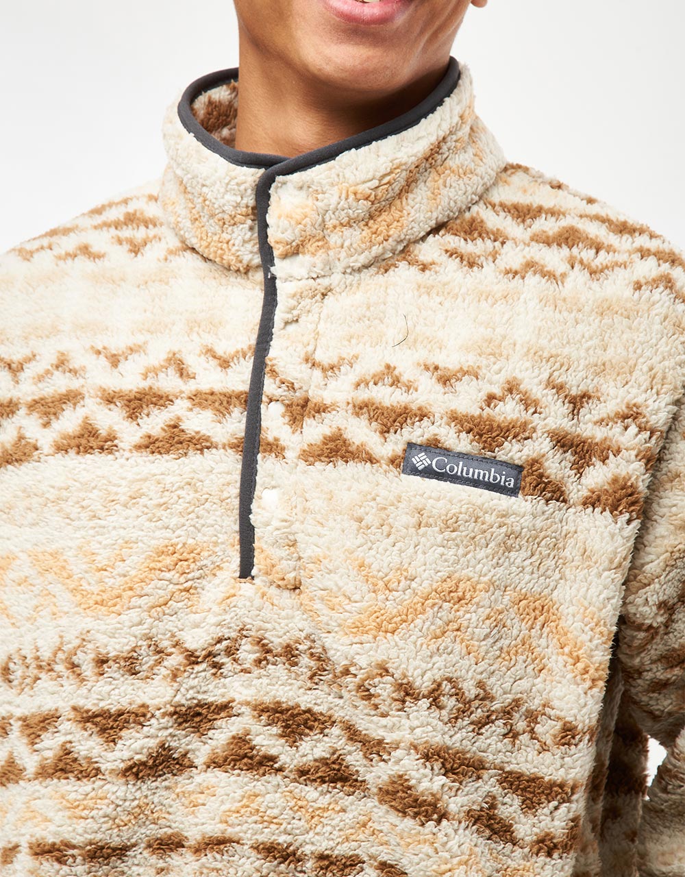 Columbia Rugged Ridge™ Half Snap Fleece - Dark Stone/Delta Madras Multi