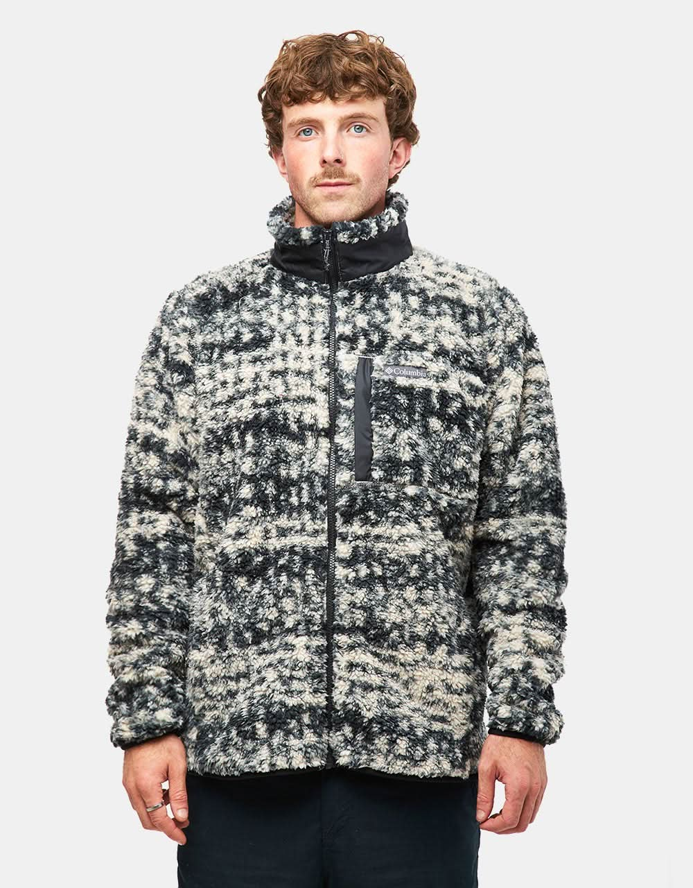 Columbia Winter Pass™ II Printed Fleece - Dark Stone Stippled Stripe