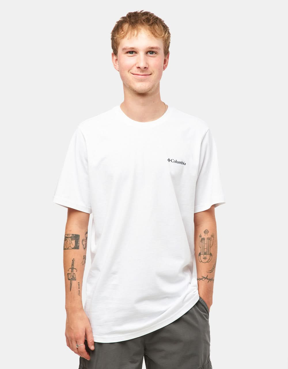 T-shirt Columbia Explorers Canyon™ - Blanc/Paysage lunaire déchiré