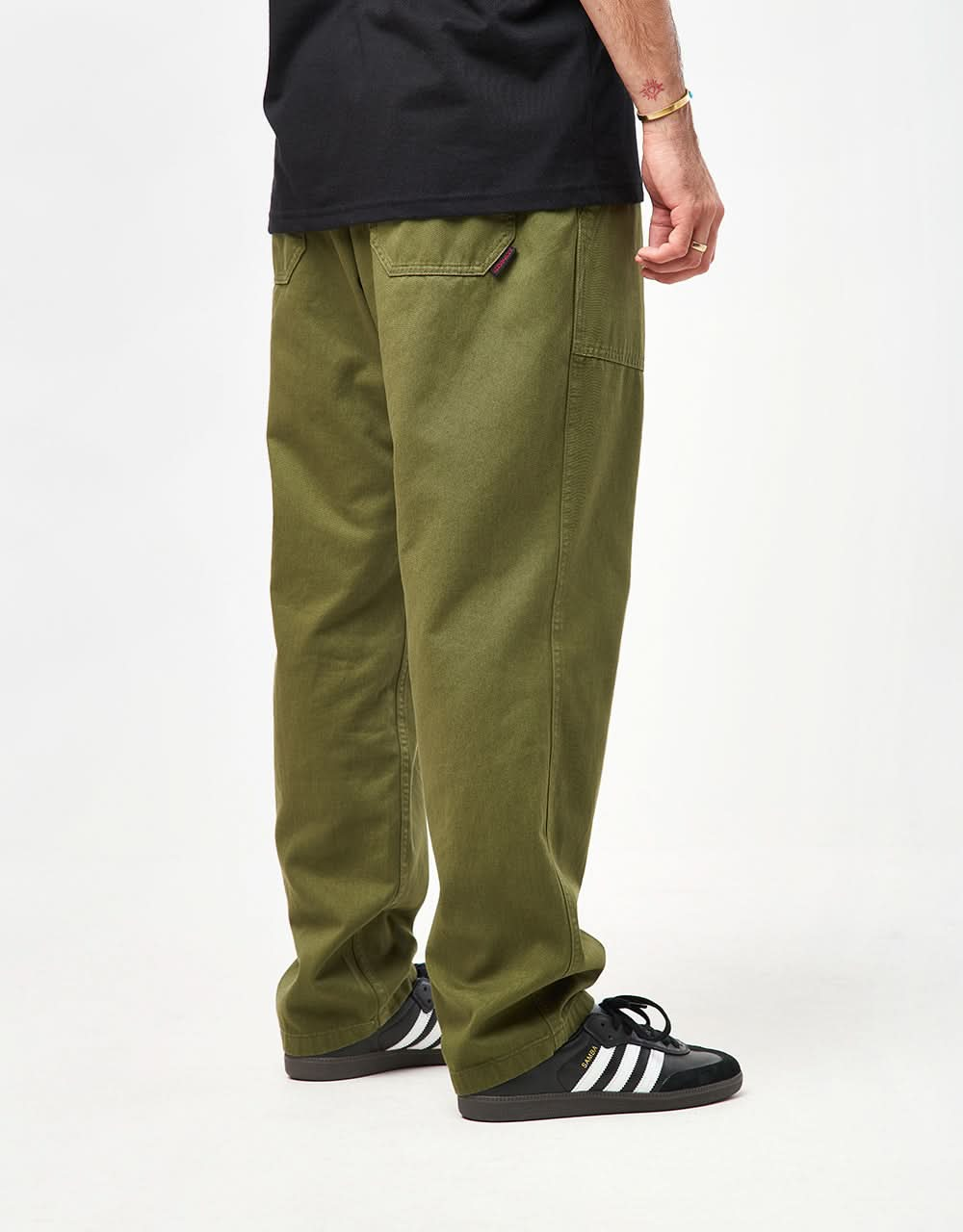 Grammici Loose Tapered Organic Ridge Pant - Dusky Olive