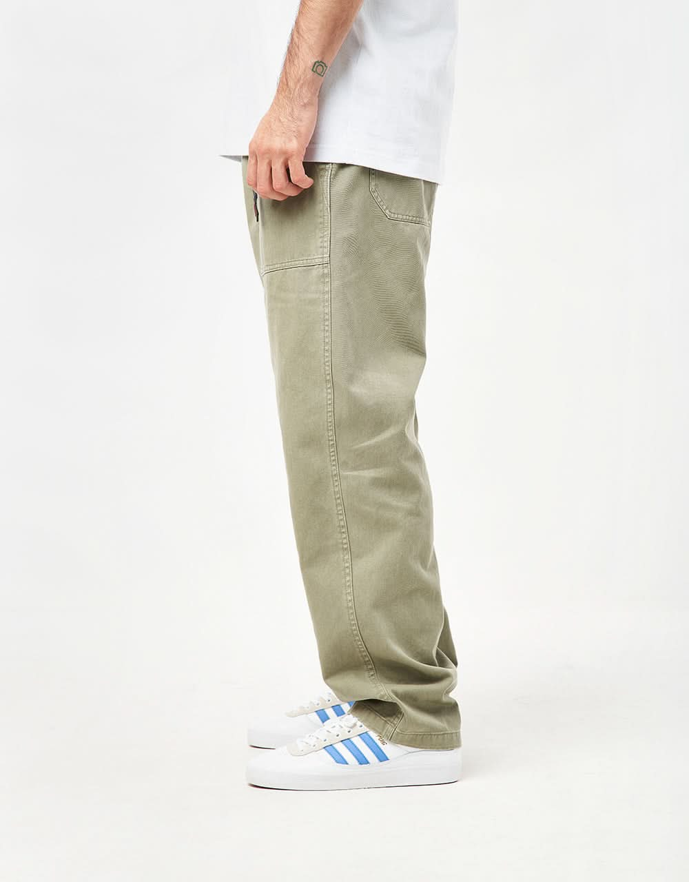 Grammici Loose Tapered Organic Ridge Pant - Pigment Sage Green