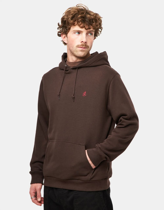 Felpa con cappuccio Grammici One Point Pullover - Marrone scuro